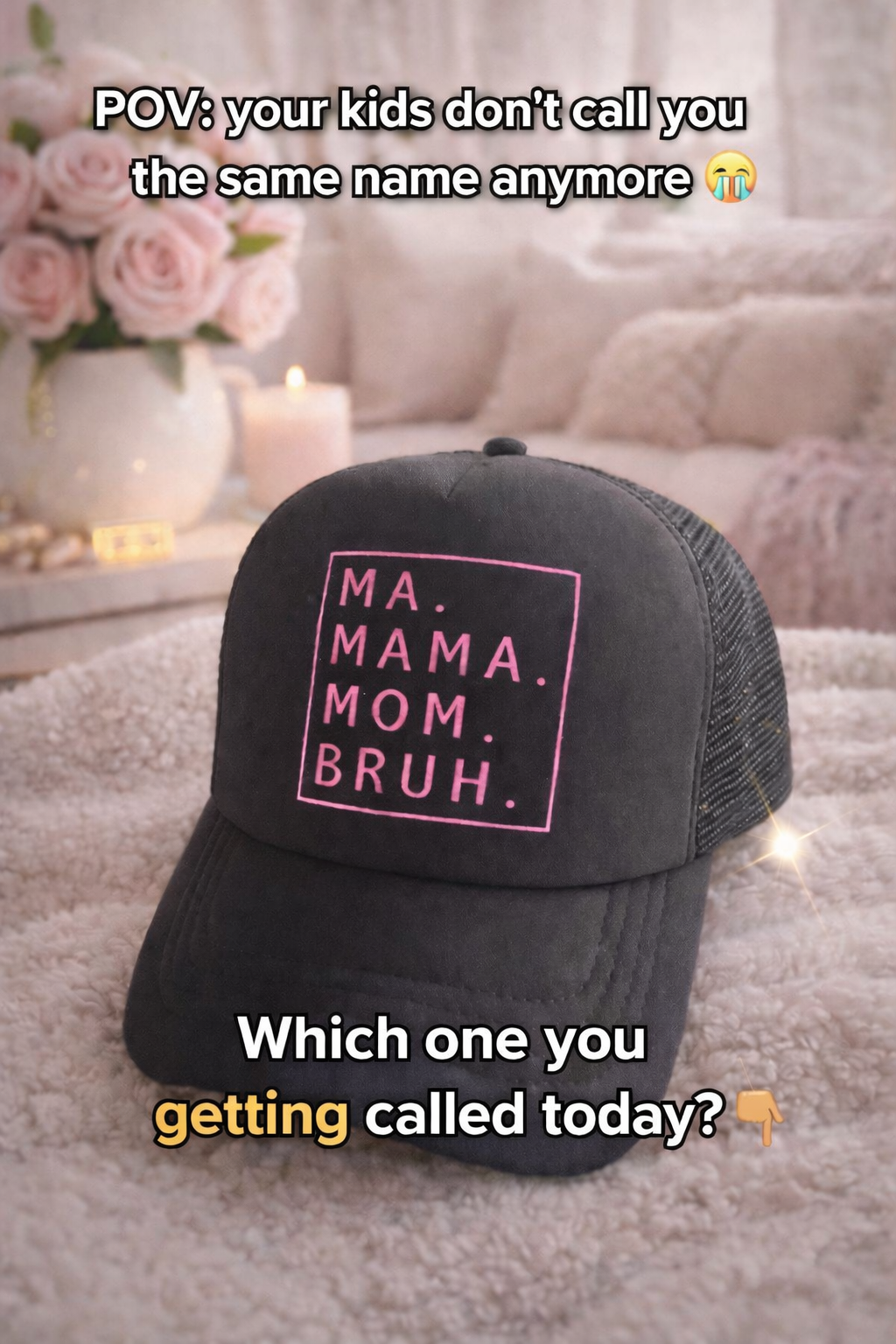 Ma. Mama. Mom. Bruh w/ Hat Chain